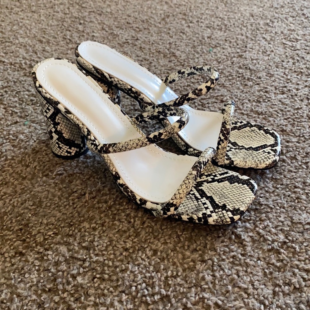 SHEIN snake skin heels